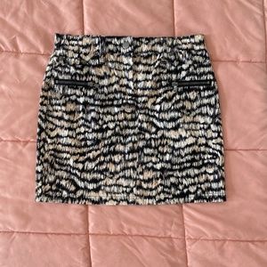 Club Monaco Wren Mini Skirt Printed Sz 0